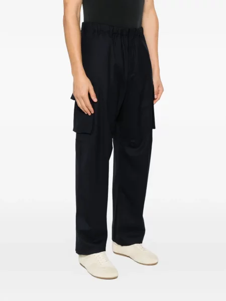 Pantaloni cargo Lardini cu cordon albastru
