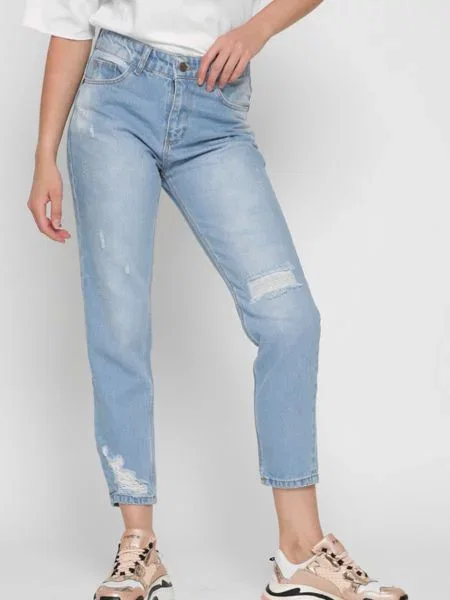 CARICA ­ Джинсы мом блакитні