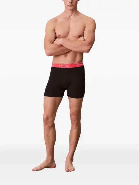 Boxeri Calvin Klein Underwear cu autograf negru
