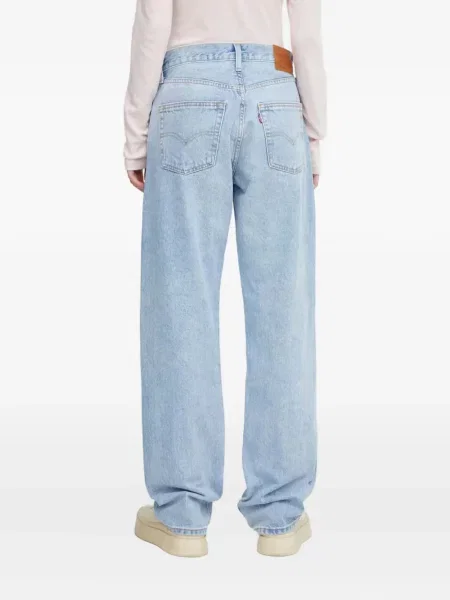 Карирани дънки straight leg Levi's® с шипове кафяво