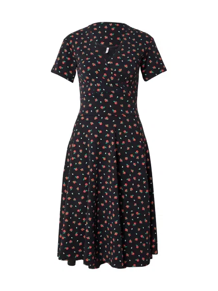 Blutsgeschwister Haljina Shalala Tralala Spring svijetlozelena / krvavo crvena / crna bijela