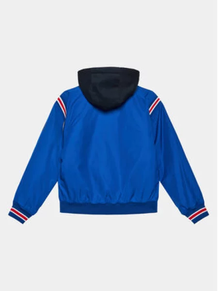 Tommy Hilfiger Bomber striukė Th Logo Bomber Jacket mėlyna