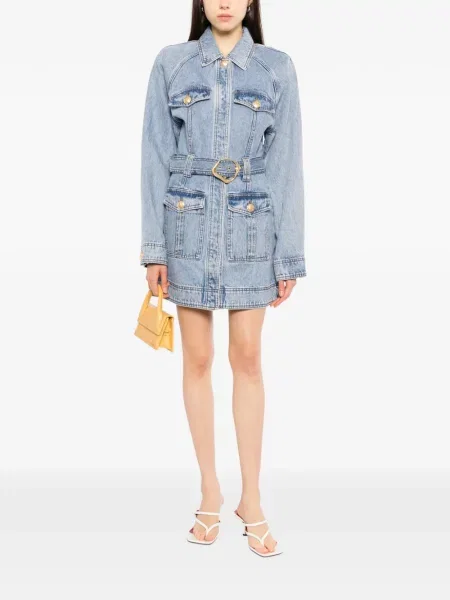 Rochie din denim Aje albastru