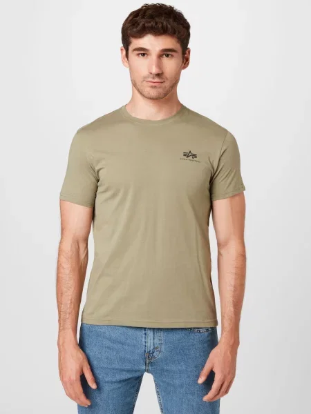 ALPHA INDUSTRIES Tricou oliv negru
