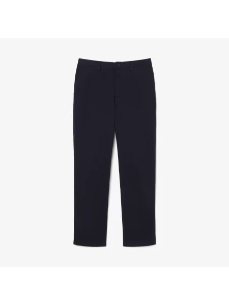 Lacoste Spodnie Chino O Regularnym Kroju niebieski