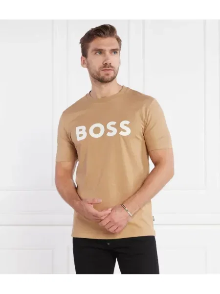 BOSS BLACK Póló Tiburt fekete