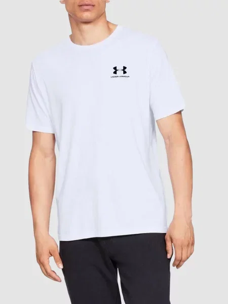 Футболка Under Armour Sportstyle Left Chest бавовна/поліестер білий