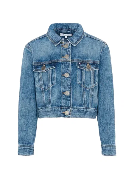 Kurtka jeansowa dziecięca Tommy Hilfiger niebieska