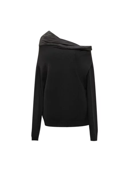 Sweter Alberta Ferretti wełniany asymetryczny czarny