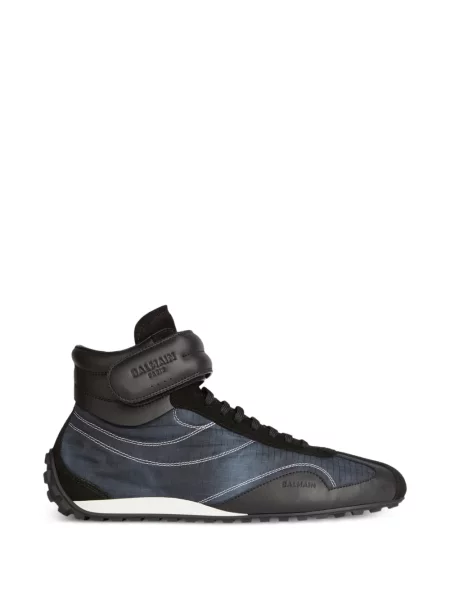 Sneakerși Balmain din piele albastru