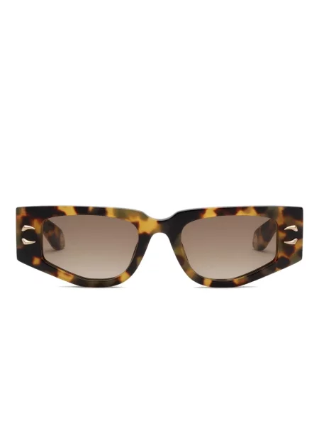 Ochelari de soare Roberto Cavalli cu imprimeu geometric maro