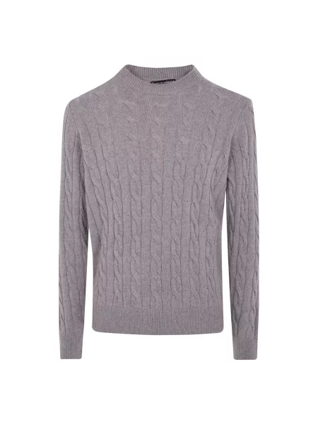 Sweter Filippo De Laurentiis wełniany beżowy