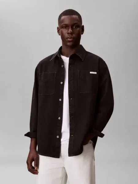 Calvin Klein Jeans Geacă de blug negru