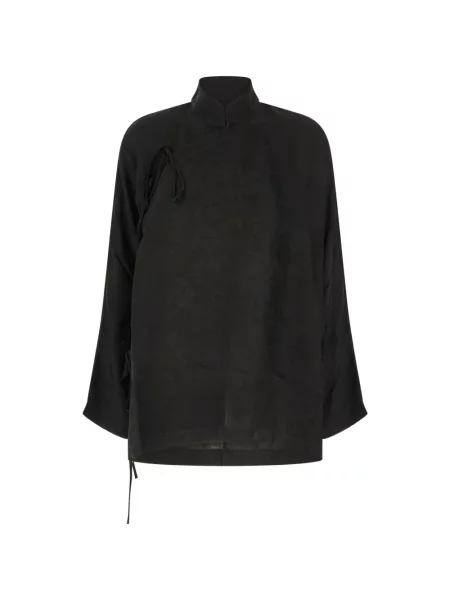 Top Uma Wang din jacard cu legături negru