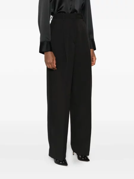 Pantaloni Thelatest plisate negru