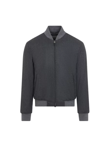 Kurtka bomber Canali szary