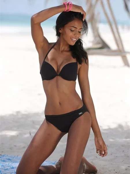 BUFFALO Sutien costum de baie Happy' negru