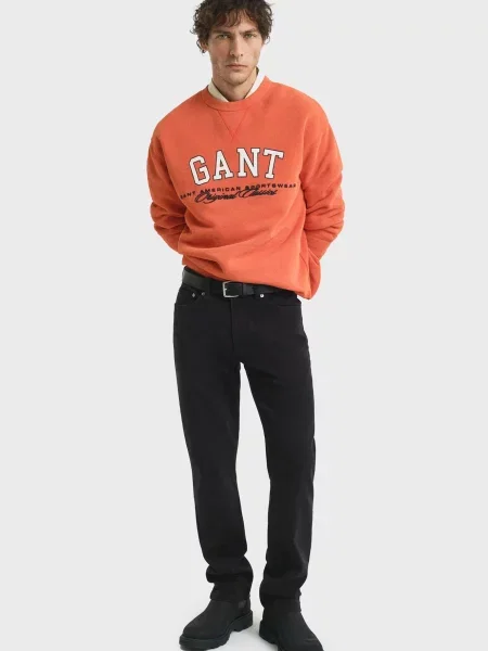 Джинсы Gant из твилла без косточек черные