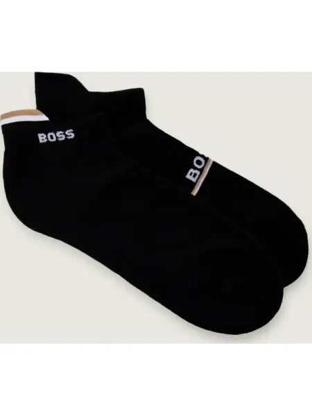 BOSS Șosete Iconic maro deschis alb negru
