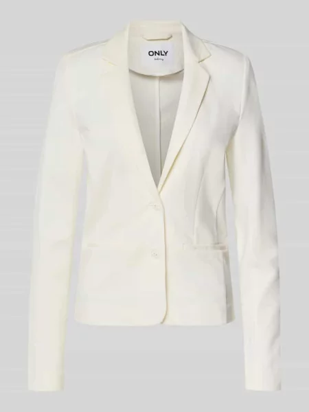 Taliowany żakiet z mieszanki Model „POPTRASH” Only biała