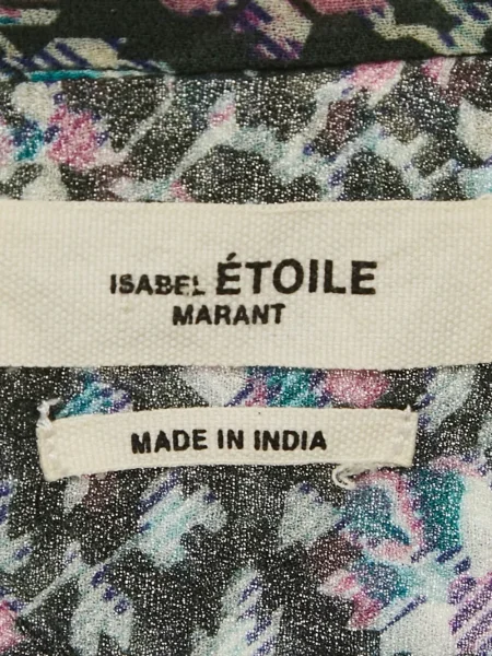 Bluză Marant Etoile cu imagine cu imprimeu abstract verde