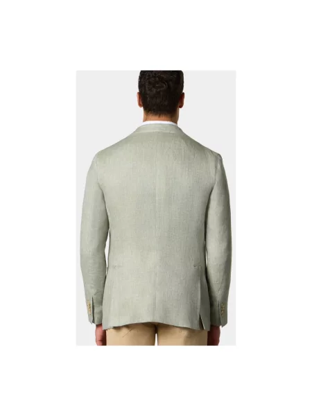 Lniana marynarka Brooks Brothers zielona