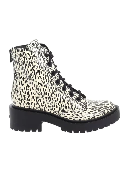 Buty do kostki Kenzo skórzane beżowe