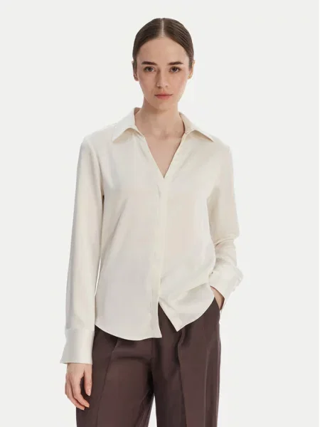 Calvin Klein Риза Hammered Екрю