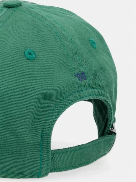 Czapka z daszkiem z czystej bawełny Tommy Hilfiger zielona