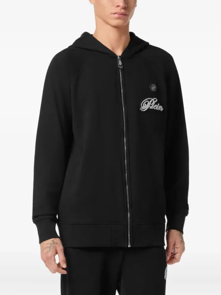 Hanorac cu glugă Philipp Plein negru