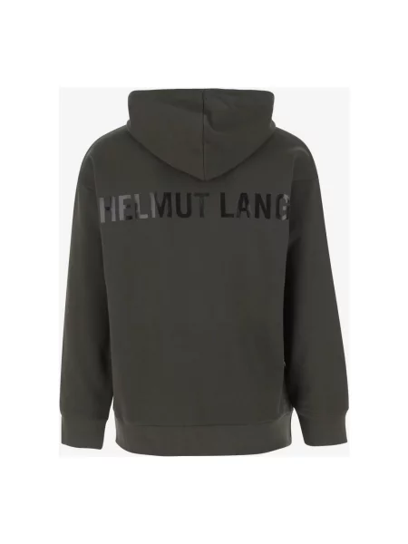Bluza z kapturem Helmut Lang zielona