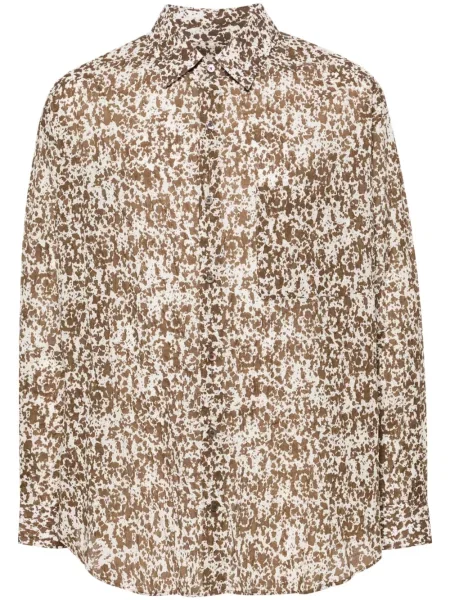 Риза Lemaire с принт с абстрактен десен