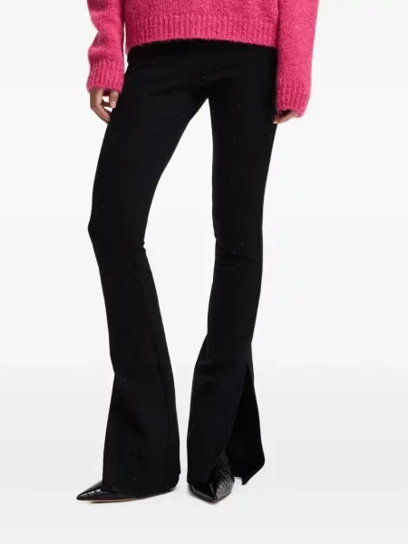 Pantaloni Essentiel Antwerp evazate negru
