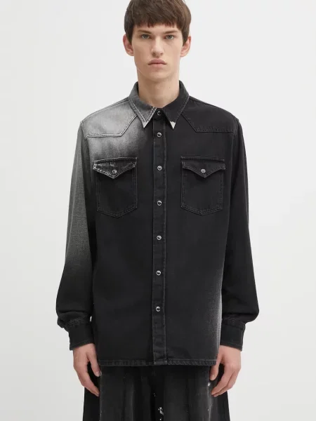 Maison Margiela cămașă jeans regular negru