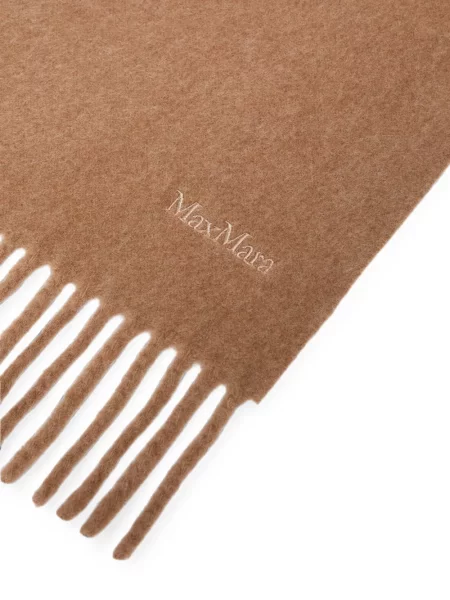 Fular Max Mara de lână maro
