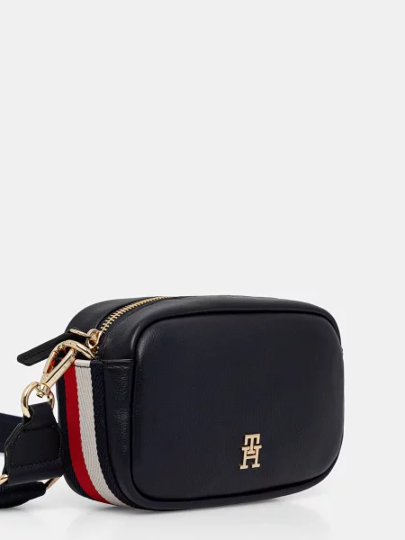 Tommy Hilfiger crossbody torbica iz umetnega usnja modra