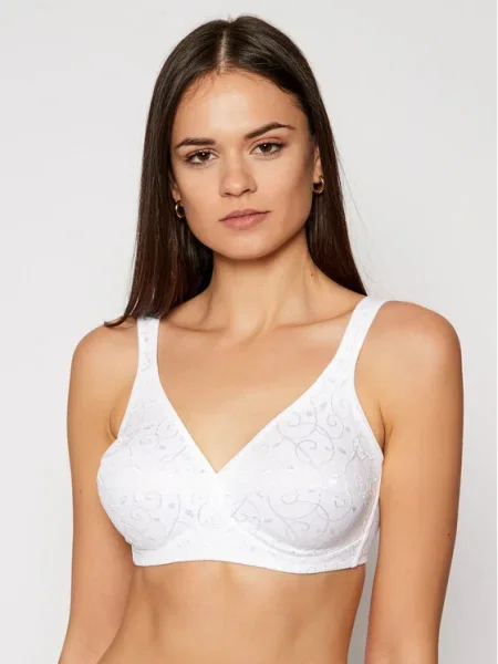 Triumph Sutien fără cusături Elegant Cotton alb