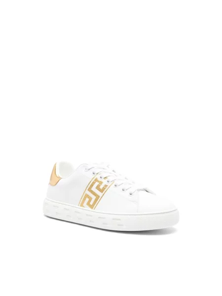 Haftowane sneakersy Versace białe