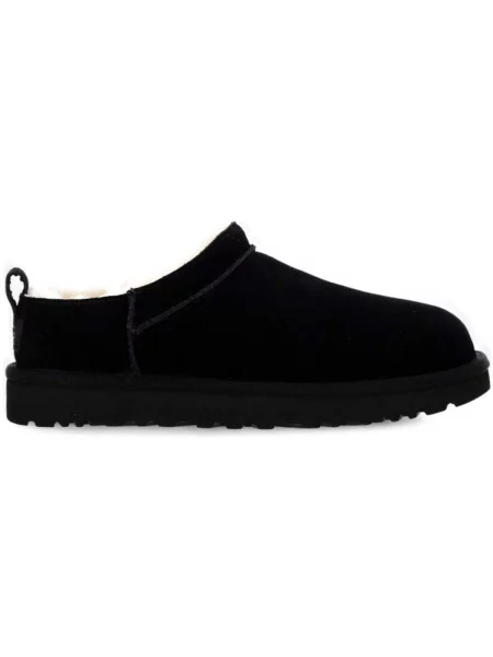 UGG De piele mules încălțăminte W CLASSIC MICRO cu adaos de lână negru