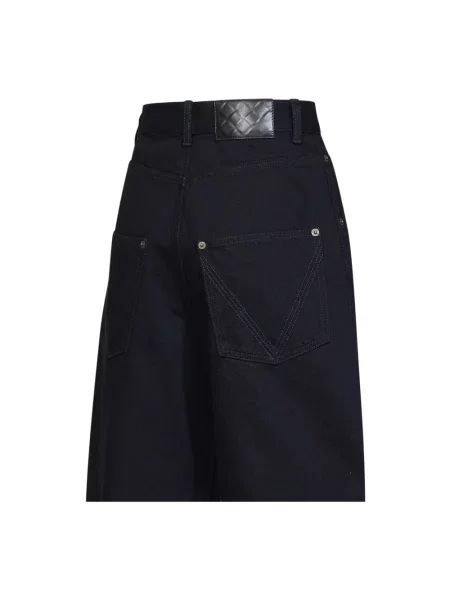 Szerokie jeansy Bottega Veneta niebieskie