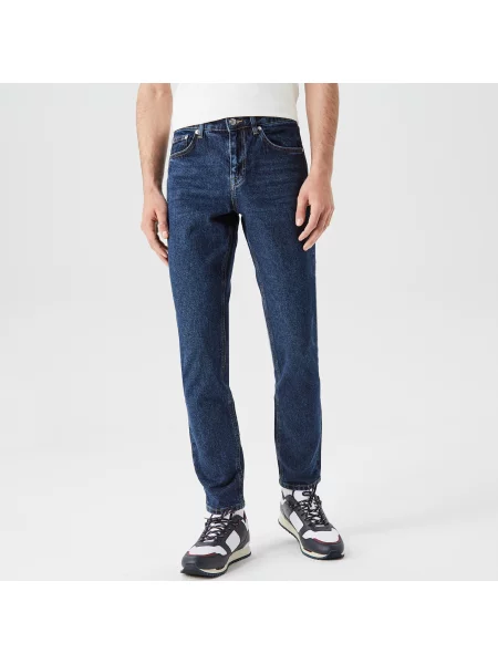 Lacoste Jeansy Slim Fit Z Elastycznej Bawełny niebieskie