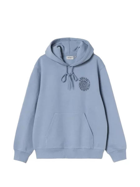 Hanorac cu glugă Carhartt Wip cu imagine albastru