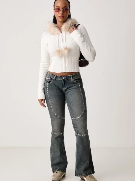 Juicy Couture джинси flare STUD JUICY MOTO FLARE JEAN