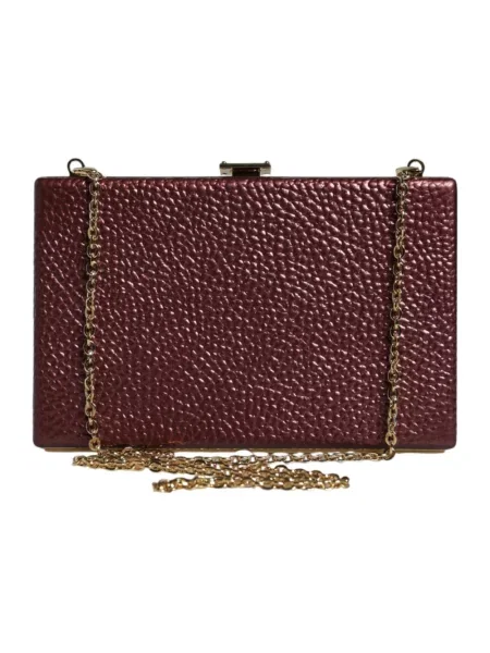 Kopertówka Dolce And Gabbana skórzana brązowa