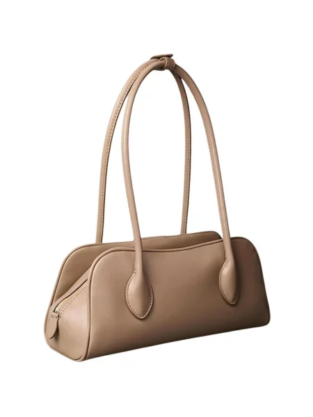 Calvin Klein Kabelka Emblem Trio Shoulder Bag Béžová hnedá