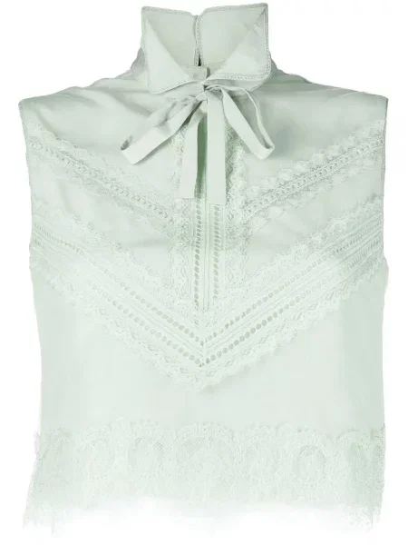 Jedwabna kamizelka Shiatzy Chen zielona
