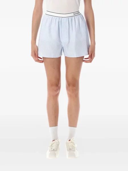 Pantaloni scurți Sporty & Rich cu dungi albastru