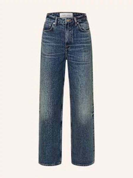 Samsøe Samsøe Jeansy Wide Leg Sashelly blau niebieskie