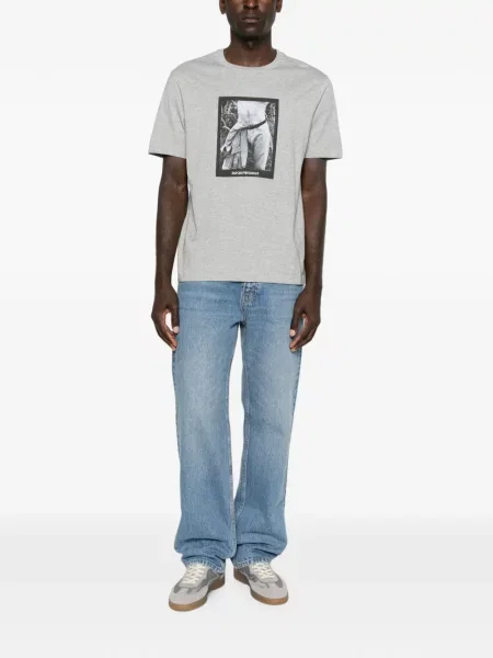 Tricou Emporio Armani gri