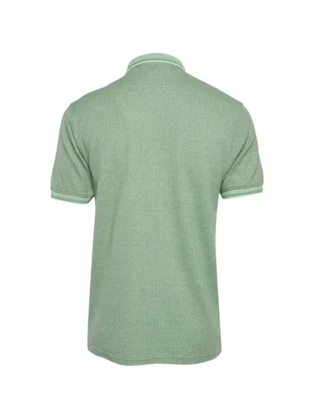 Tricou polo Boss cu broderie verde